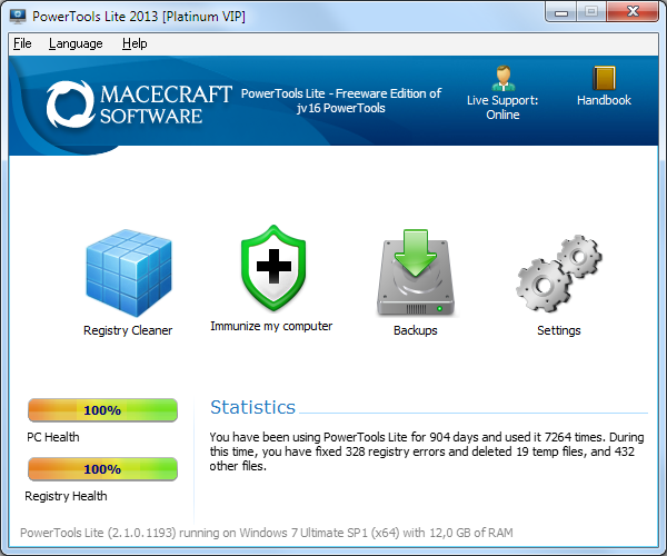 PowerTools Lite 2013 Screenshot